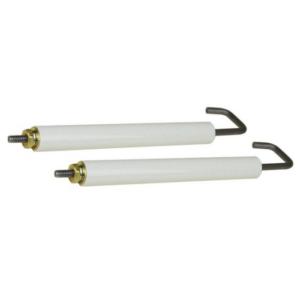 Electrodo de quemador de gas con aislador.