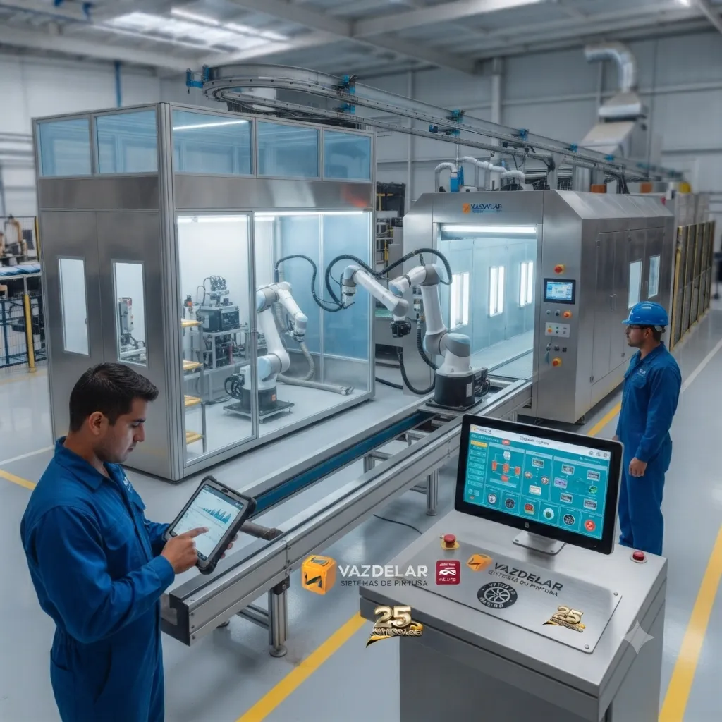 Línea de producción industrial modernizada mediante retrofit para mejorar la eficiencia operativa.